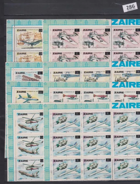 @ 9X Zaire 1978 - Mnh - Space, Planes