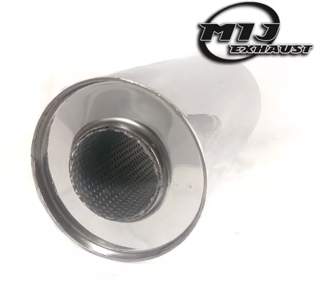 Universal Exhaust Silencer 5" x 3" x 12" Resonator Stainless Steel 304 Back Box