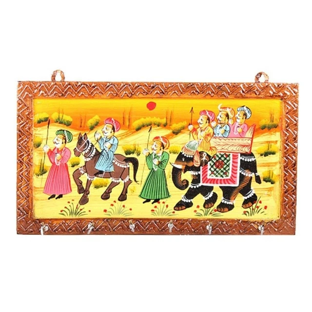 Hand Crafted Key Holder Wall Hanging for Wall Decor 12 Inch