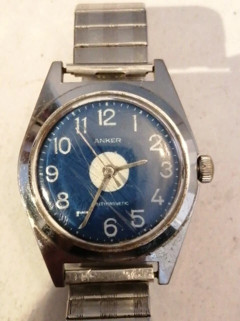 VINTAGE MONTRE MÉCANIQUE Albion 17 Rubis Mouvement Crc 860 Boitier Plaqué Or Usé EUR 35,00 - FR