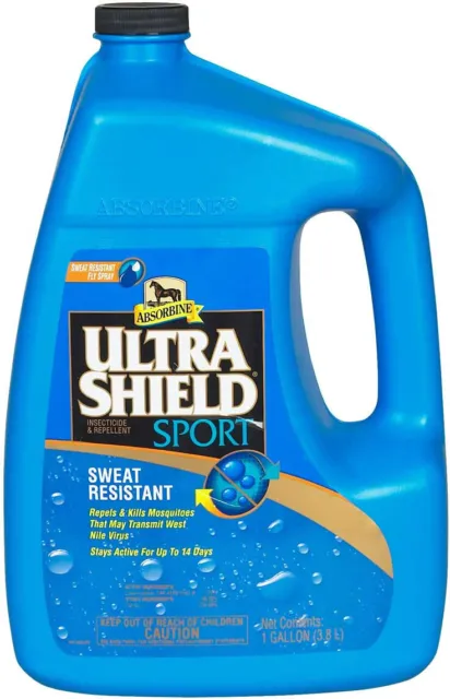 SALE!! Absorbine Ultrashield Sport Horse Sweat Resistant Fly Spray gallon