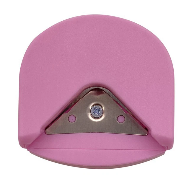 Cortador recortador de esquina redondo mini portátil de 4 mm (rosa)