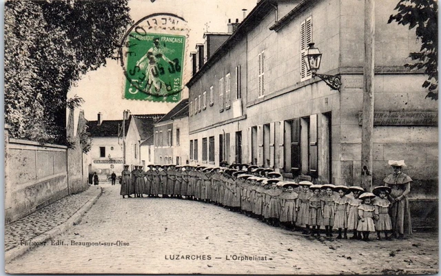 95 LUZARCHES - l'orphelinat (plan rare)