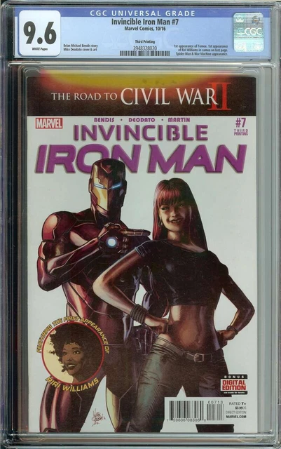 Invincible Iron Man #7 CGC 9.6 1st App Riri Williams Third Print