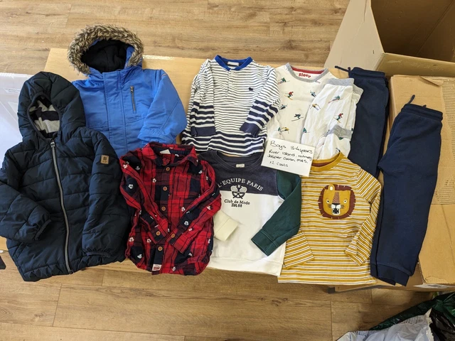 Boys Age 3-4 Years Clothes bundle River Island Nutmeg M&S Winter Coat Joggers