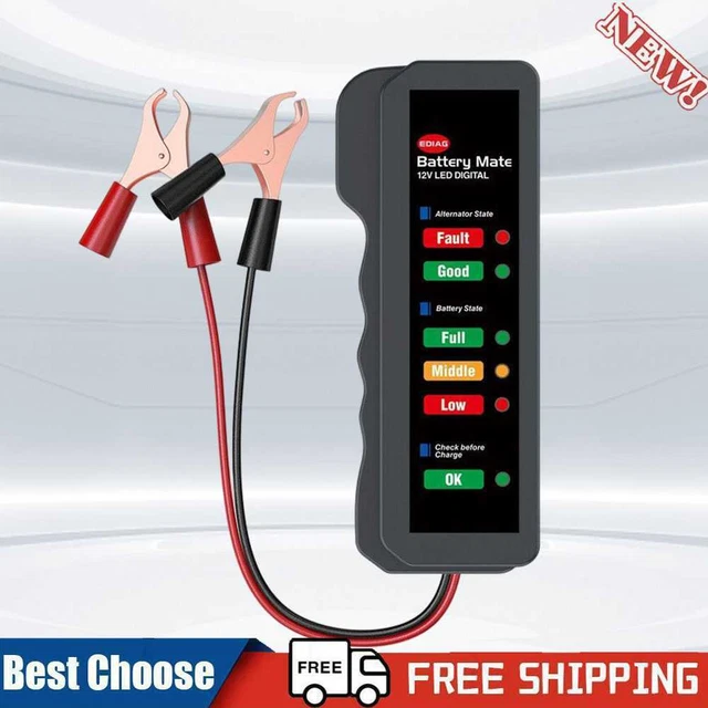 Monitor batteria auto 12 V digitale rilevatore batteria auto mini per veicolo automobilistico