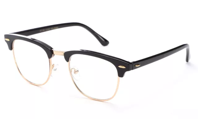 Half Frame Clear Lens Glasses Unisex Glasses Frame Retro Half Frame Men Women