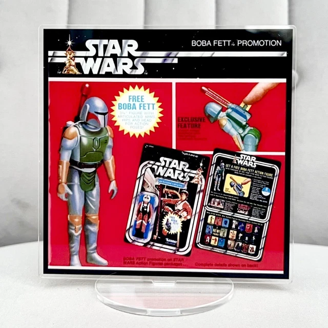 Kenner Star Wars Boba Fett Figure Display Rocket Firing Retro Vintage Collection