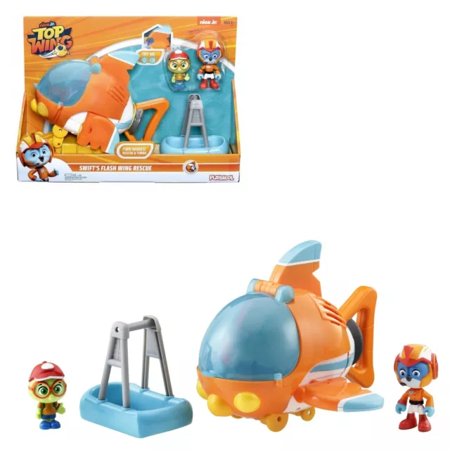 gioco giocattolo elicottero di soccorso Top Wing per bambini con personaggi