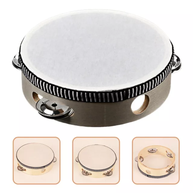 Kids Tambourine Toys for Toddler Handheld Bells Adults Child Single Row