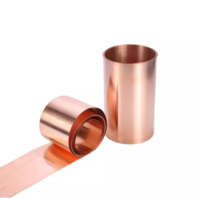 1pcs 99.9% Pure Copper C11000 Cu-ETP Metal Sheet Foil Plate Strip Thick 0.01-1mm 2