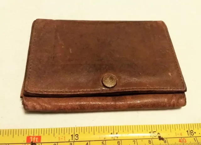 Vintage New Tripoli PA National Bank Advertising Leather Wallet