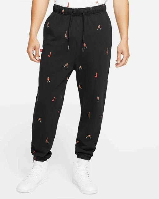 Jordan Essentials All Over Print Fleece Joggers Sweatpant DH3519-010 Men's Sizes