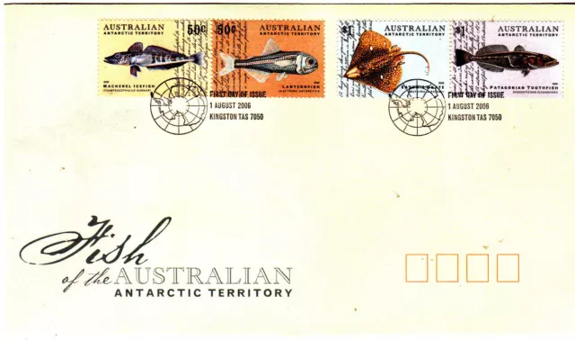 2006 AAT Fish of the Antarctic FDC - Kingston Tas 7050 PMK