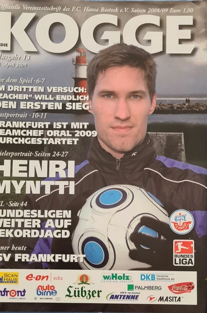 2008/09 2.BUNDESLIGA FC Hansa Rostock FSV Frankfurt EUR 1,00
