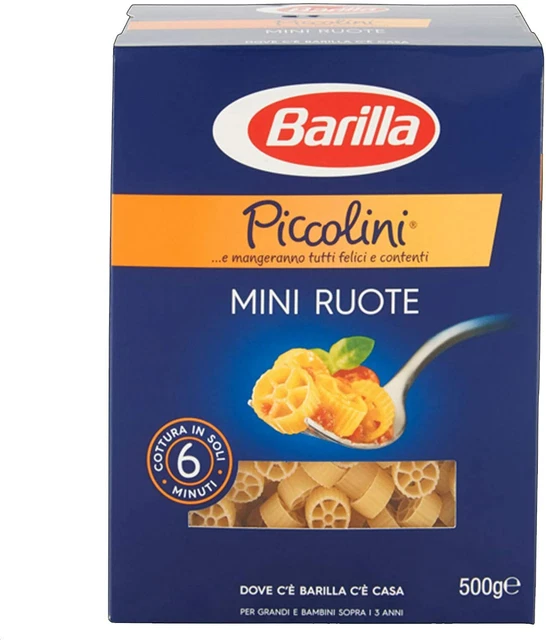 MINI PASTA BARILLA I Piccolini Ruote 500 Gr I Classici Pasta Corta ... MINI PASTA BARILLA I Piccolini Ruote 500 Gr I Classici Pasta Corta ...