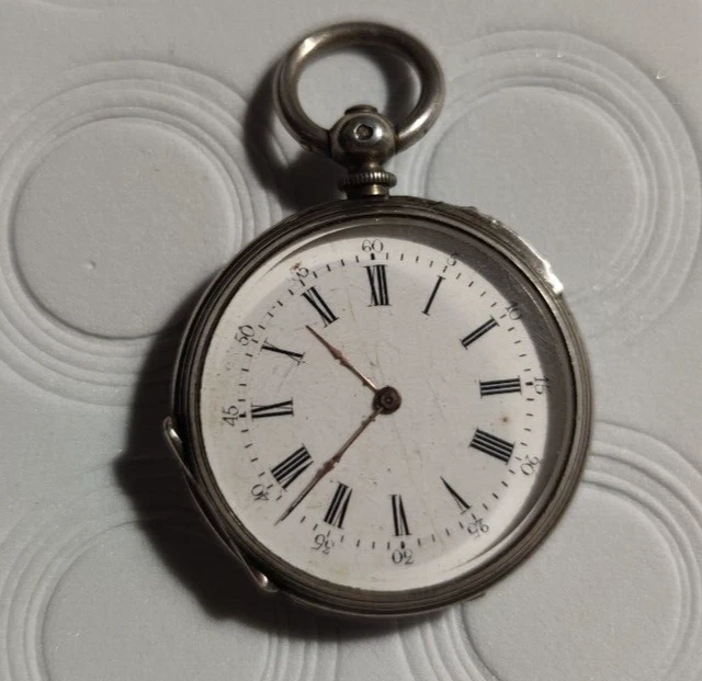 Montre Gousset Argent Homme - Fonctionnement Mécanique - Occasion