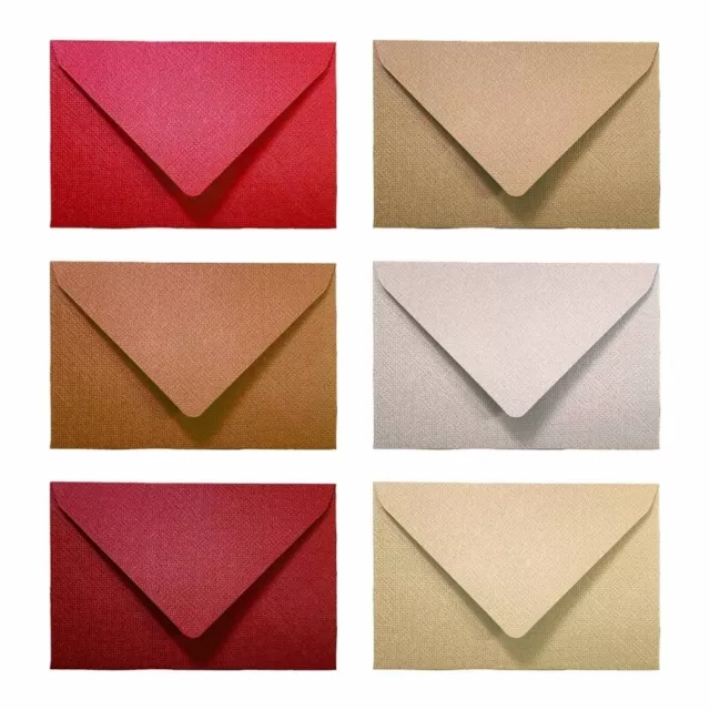 10Pcs Paper V-Flap Seal Envelopes for Invitations, Letter, Colorful Envelopes