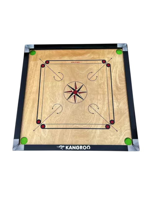 Carrom Board Striker & Coins Set Wooden Smooth Surface Gift Indian Board Games