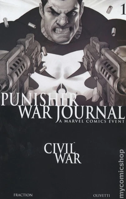 Punisher War Journal 1BW VG 2007 Stock Image Low Grade