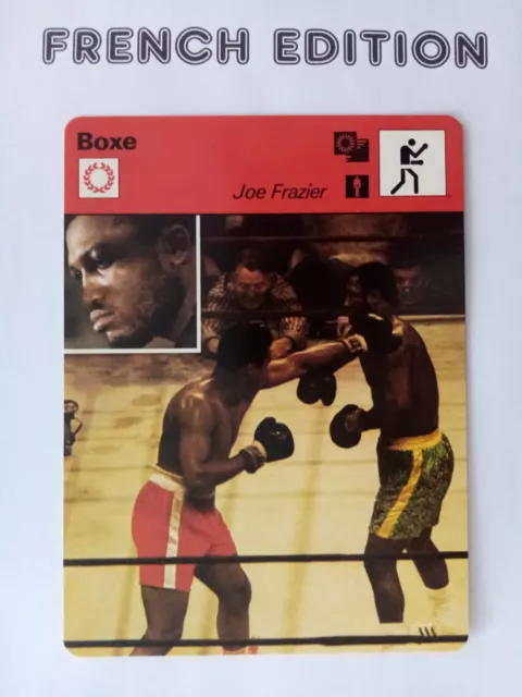 #32-14 Boxing Muhammad Ali Frazier Card French Sportscaster Editions Rencontre
