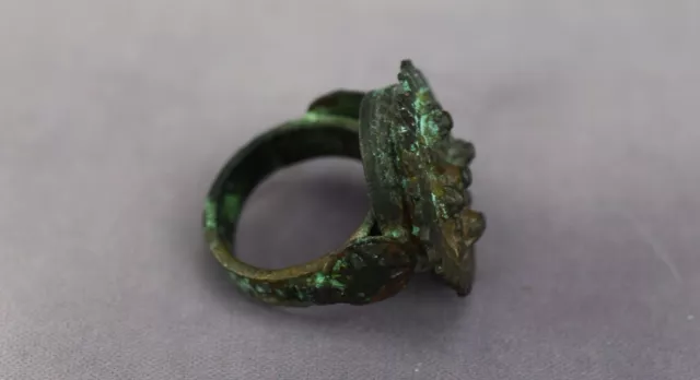 Byzantine Medieval Ancient Bronze Ring