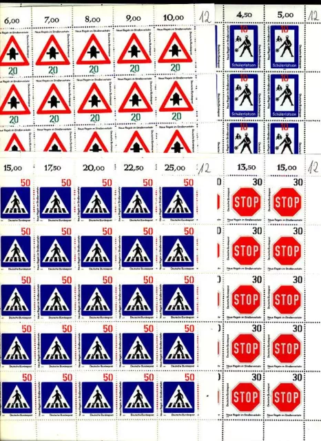 Bogensatz 665 - 668**  (Neue Regeln in Straßenverkehr I) postfrisch