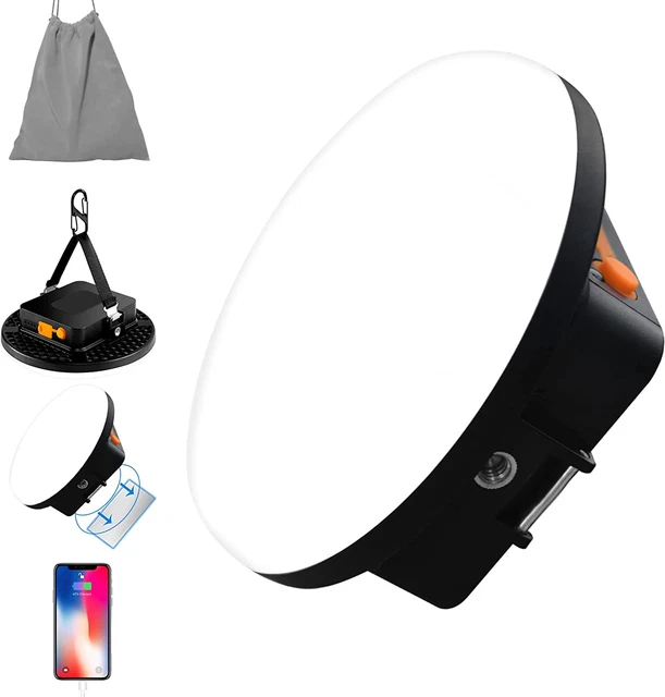 12000Mah 3000LM Flashlight Portable LED Camping Lantern Rechargeable Light 30W w