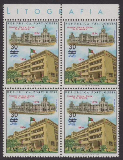 MACAU 1980, Definitive Surcharge Ovpt BL4, MNH, SG 539, Mi 475, Sc 457, Yg 461