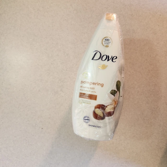 Lavado corporal Dove puramente mimante para piel seca manteca de karité con vainilla cálida...