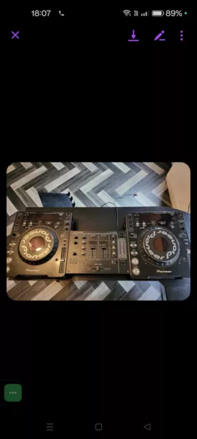 Pioneer cdj 1000 mk3 dj decks in working condition