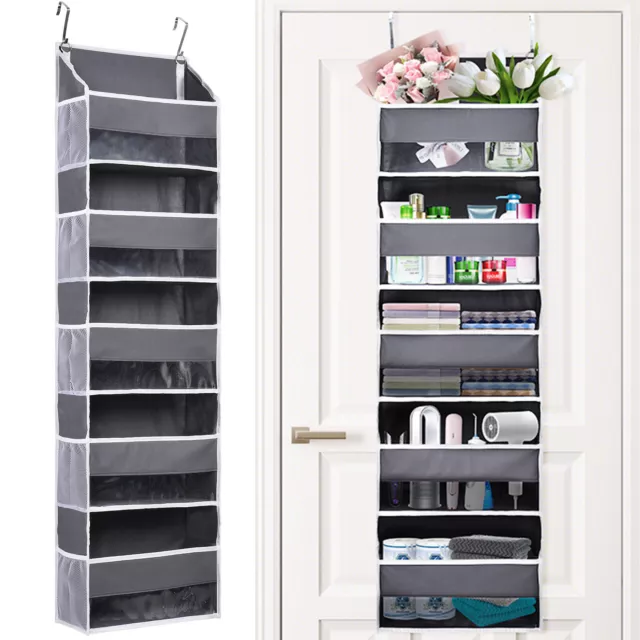 Hanging Storage Organizer 5 Tier Mesh Over Door Organizer Closet Shelf Bag 44lbs