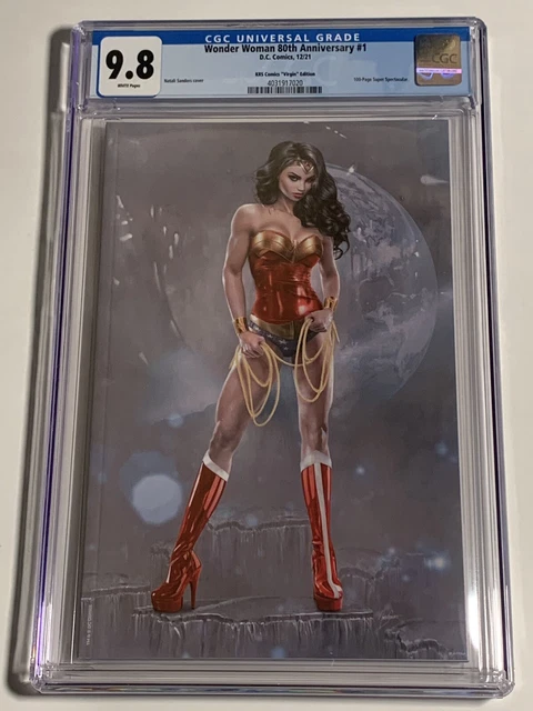 Wonder Woman 80th Anniversary #1 CGC 9.8 Natali Sanders VIRGIN Variant Cover