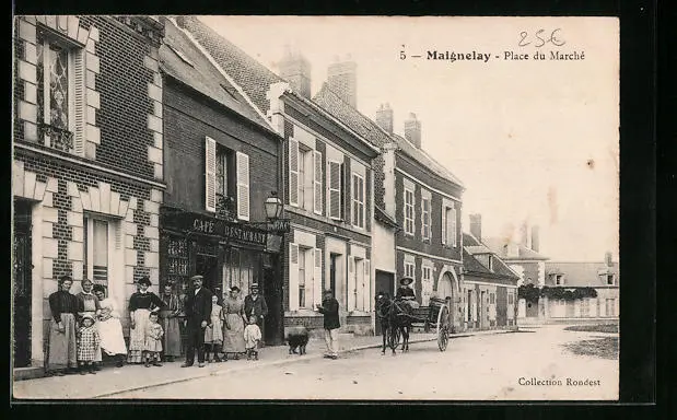 CPA Maignelay, Place du Marché