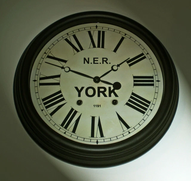Ner Clock NORTH EASTERN RAILWAY NER Victorian Style Clock, York Station £161.24 ...