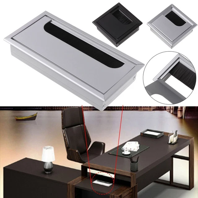 Tapa de tambor de la línea de agujero de alambre caja fijación de cable de mesa al escritorio