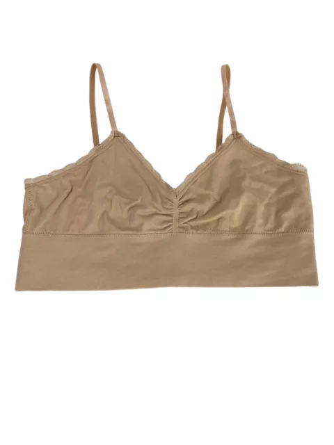 lily of france bralette XL Beige Wireless Comfort Seamless