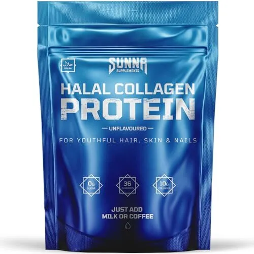 - Halal Bovine Collagen Protein Powder for Hair, Skin, Nails