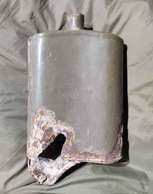 Rare WWI British Water Bottle Shrapnel Damaged Canteen Somme