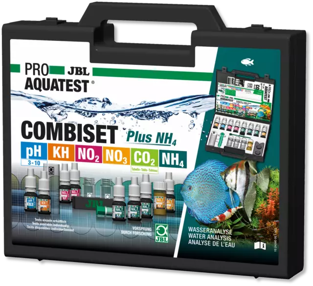 JBL COMBISET TEST Plus NH 4 NH 3 Wassertest Koffer Koi Teich Aquarium Fisch SET