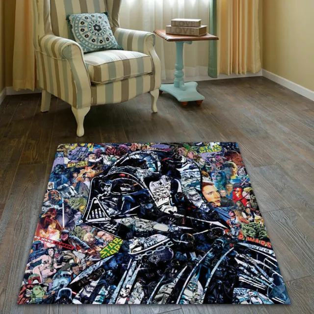 Tappeto da pavimento in velbo UK Star Wars Dark Warrior fresco tappeto camera zerbino antiscivolo
