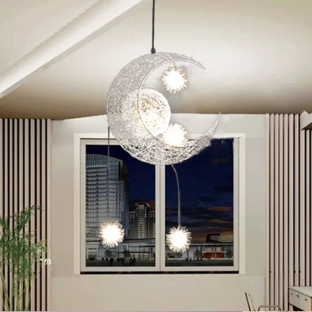 Lampada da soffitto LED camera bambini luna/stelle lampada a sospensione lampadario luce DHL!