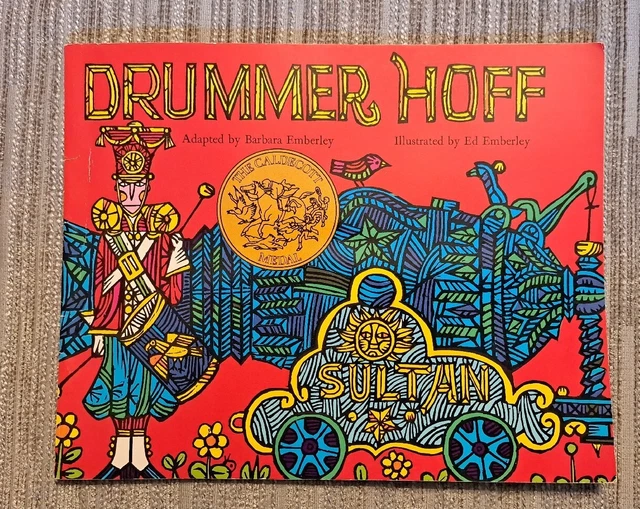 1967 Drummer Hoff Vintage Illustrated Children's Board Book Barbara  Ed Emberley