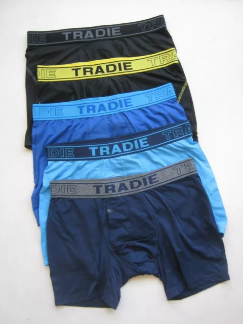 5x MENS TRADIE MICROFIBER MID LEG TRUNK