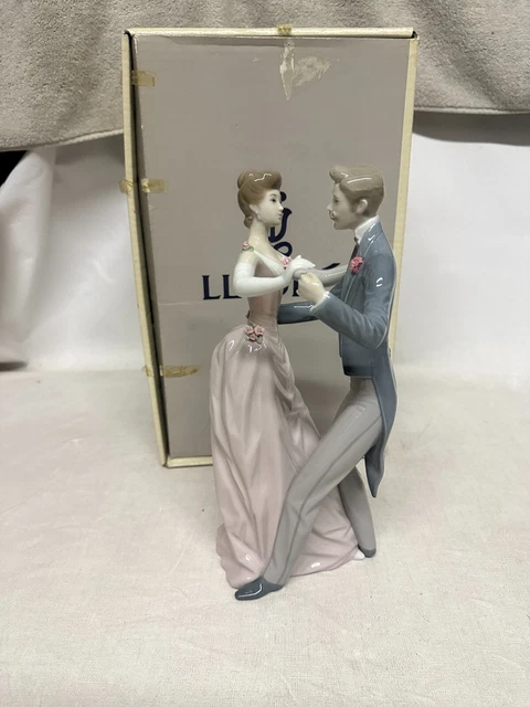 Lladro Baile Aniversaro Anniversary 1372  Waltz  Dance Org Box 12''1/2''