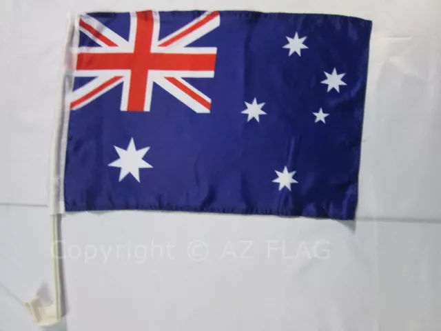 Drapeau de voiture AUSTRALIE 45x30cm - Carflag AUSTRALIEN 30 x 45 cm - Neuf