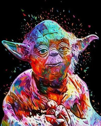 Paint By Numbers - Yoda - 40x50 DIY painting kit - AU Stock