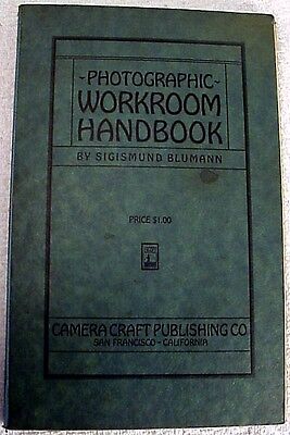 Manual de trabajo fotográfico | 1927 | Original 1st Edition | bastante rara | $96