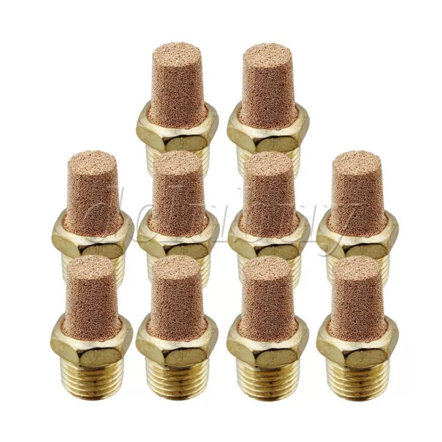 10 x Pneumatic Brass  1/4" BSPT Air Breather