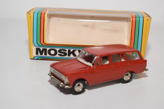 A90 1:43 Russisches Auto Udssr Cccp Novoexport Moskvitch Moskvich 426 Red Mib
